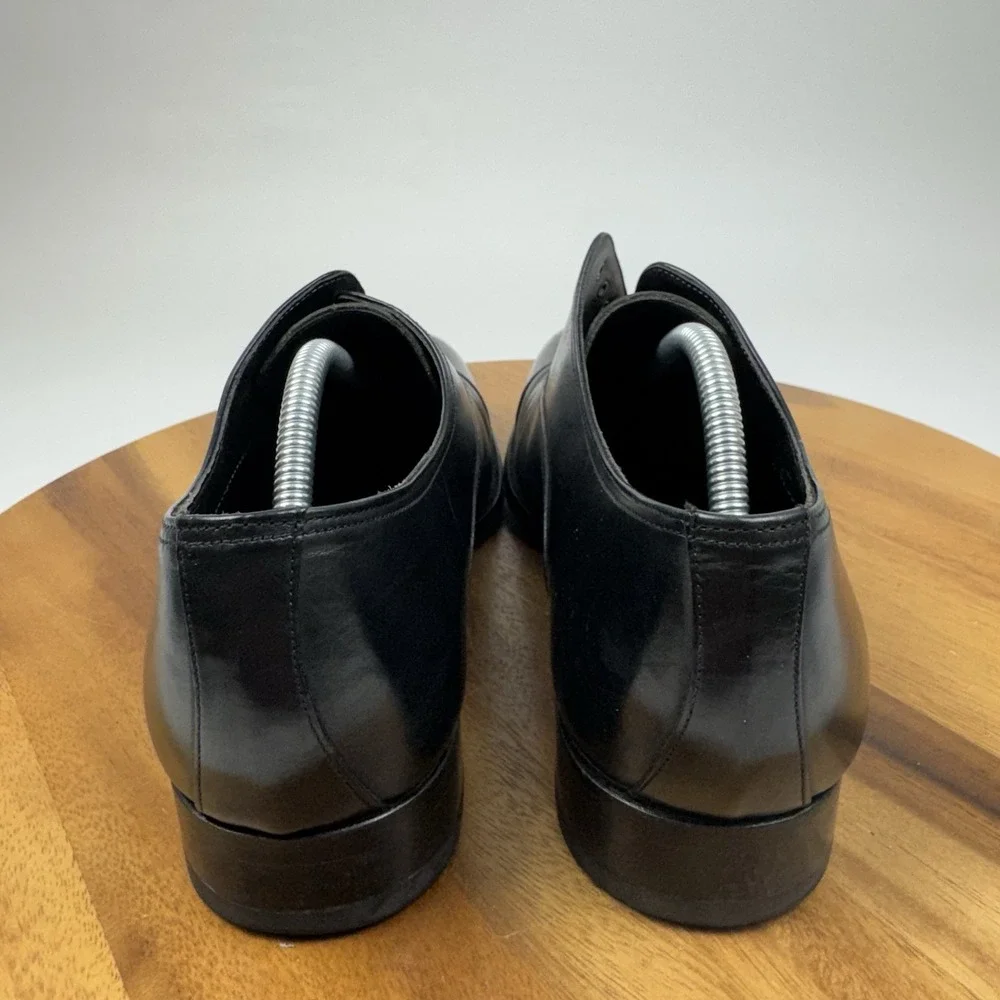 Mens To Boot Adam Derrick Black Leather Cap Toe Dress Shoes Oxfords Size 10.5 D